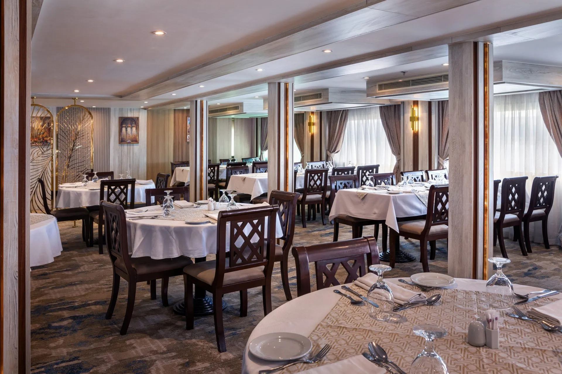 Restaurant aboard the MS Chateau Lafayette Nile Cruise Nile cruise